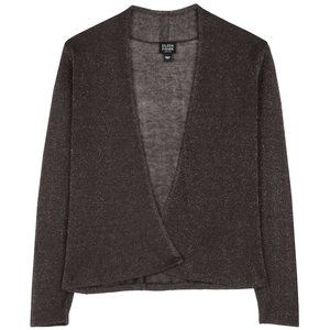 Eileen Fisher Brown Shimmer Lightweight Cardigan